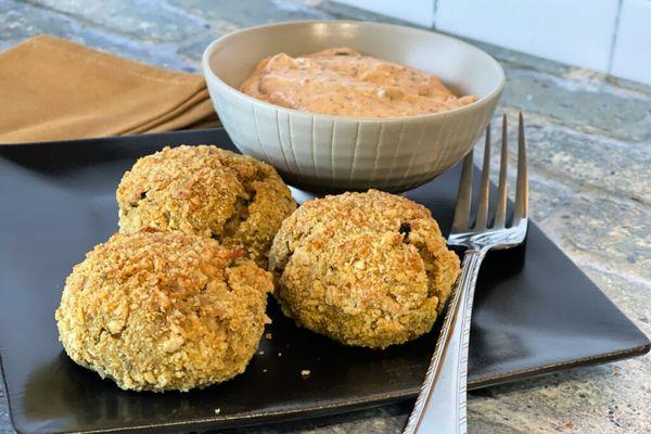 Fried boudin balls.