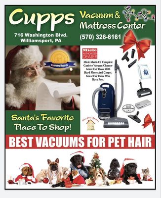 Always the best vacuums available for the best price NATIONWIDE @ Cupp's