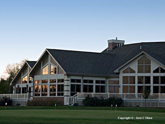 Our clubhouse overlooks our iconic golf course.