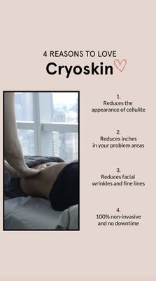 CryoSkin facials! Slim! Tone! Reduce!