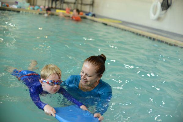 We have private, 1-on-1 swim lessons for kids and adults.