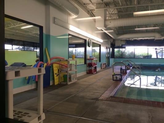 View of the indoor pools