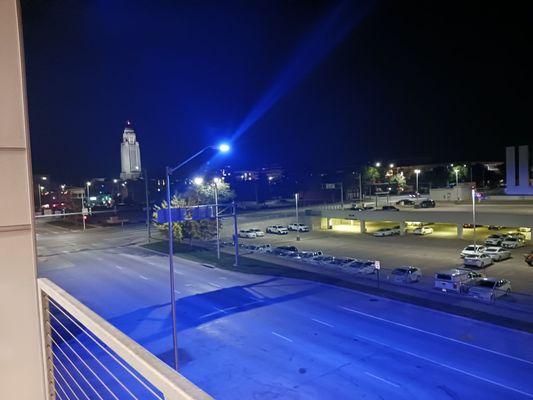 View from the 3rd floor jacuzzi area to the West, you can see the Lincoln Capital building in the distance