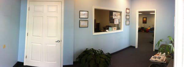 Our well-designed front desk area is large enough to accommodate patients with a variety of health needs.