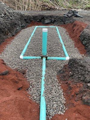 Septic tank installation