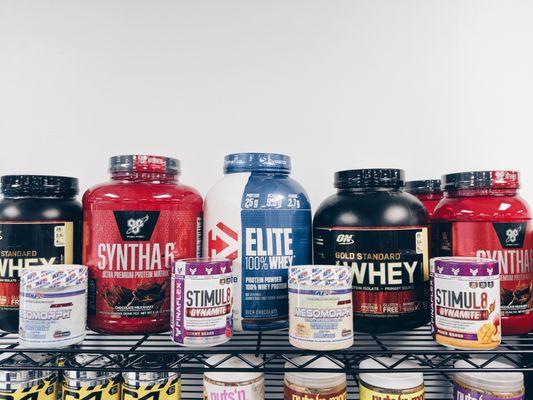 We've got your protein packed powders snacks and more!