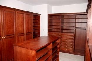 Solid Cherry Hardwood Master Dressing Room