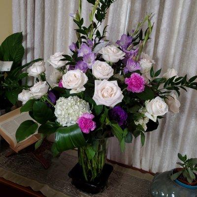 Beautiful job on sympathy flowers for my Grandma.