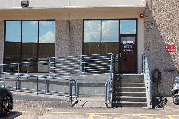 Wheelchair accessible entrance.