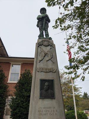 Monument to Confederate General JEB Stuart