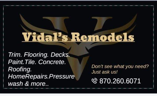 Vidal’s Remodels