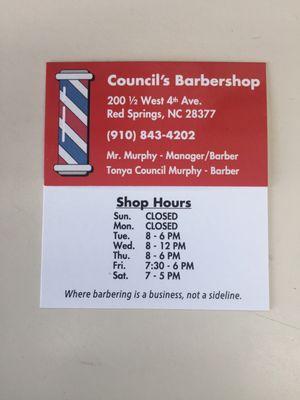 Council Barber Shop