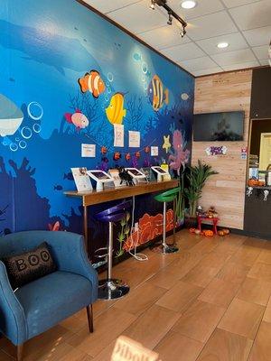 Have seat in our waiting area and use the provided tablets to play on or watch a movie on Netflix at our dental office.