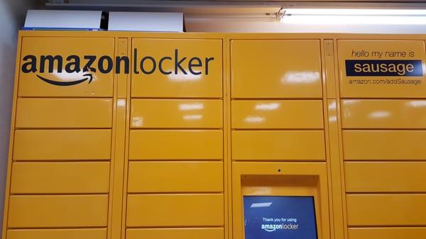 The lockers for Amazon pick up