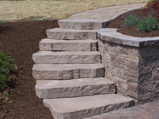 Steps & Retaining Wall