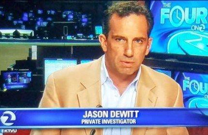 DeWitt Detective Agency owner and private investigator, Jason DeWitt, on Fox local news.