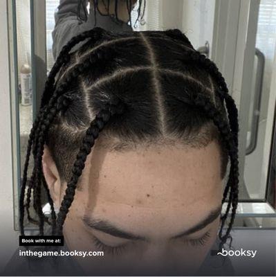 Large men's box braids