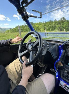 Butterflies loved the vehicle, and kept landing on my husband while driving through Cade's Cove!