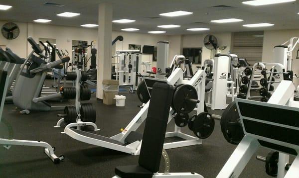 Fitness center.