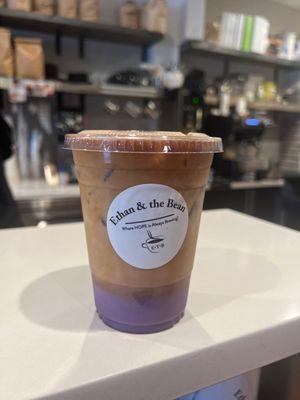 Coconut Ube latte