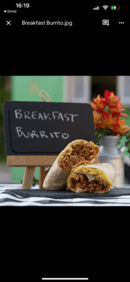 Our Breakfast Burritos are made with your choice of classic breakfast sausage or chorizo with roasted potatoes, cheez & tofu scramble.