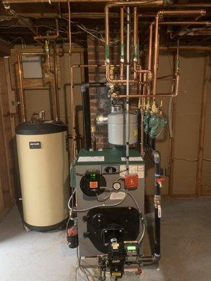 Peerless boiler installation