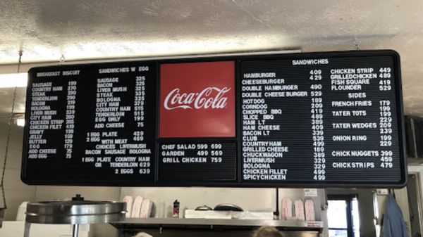 Picture of the menu