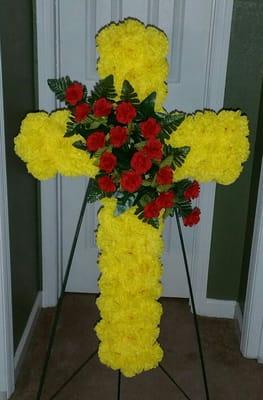 Memorial Cross  for a funeral service or cemetery.