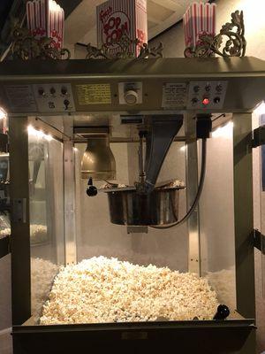 Fresh popcorn being made for an event