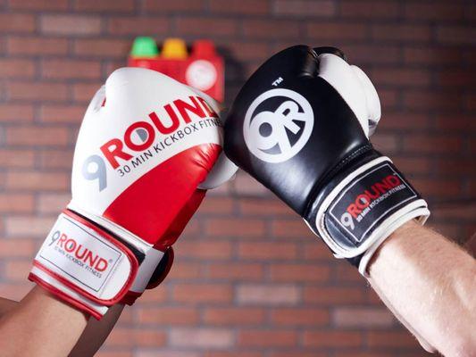 Using boxing gloves at 9Round