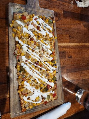 Street corn Flatbread pizza