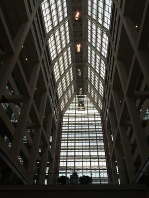 Atrium of the USPTO. Putty windows.