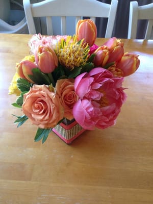 Gorgeous centerpieces from my niece's wedding.