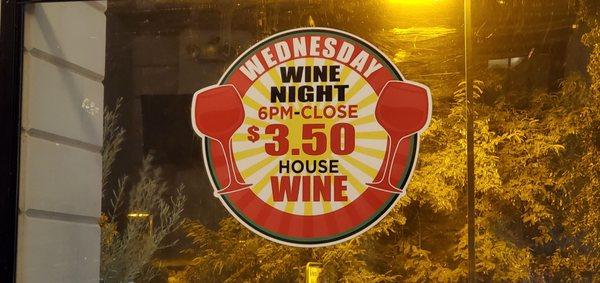 Wednesday Wine Night Deal