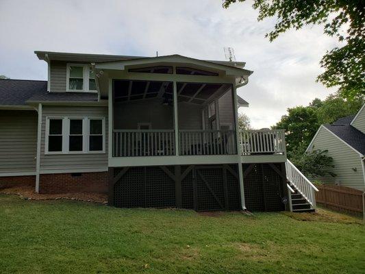 Screened in porch and deck!  Awesome outdoor living!