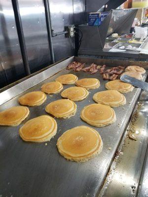 Pancakes available for breakfast and catering