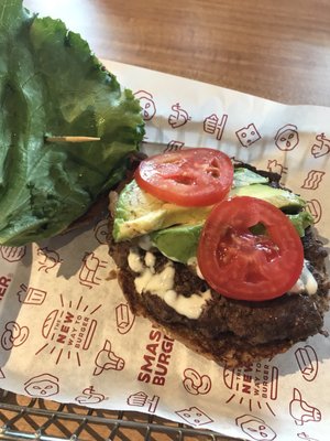 BLT burger (has avocado)