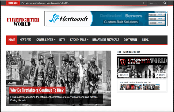 Firefighter Web Design