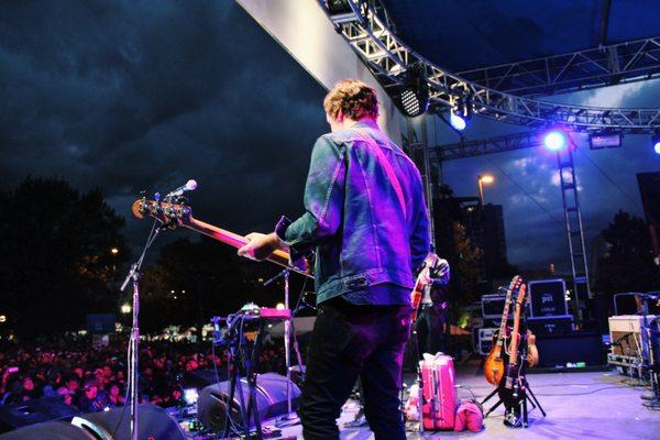 Shakey Graves performing on the main stage at the Westword Music Fest