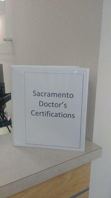 Certs on the counter