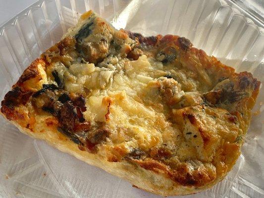 Spinach artichoke quiche