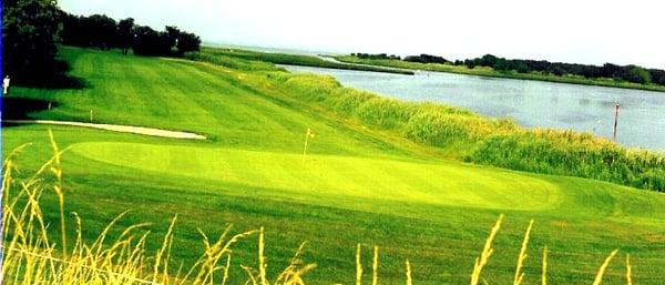 Indian Island, 10th hole along the peconic