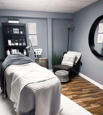 Relax. Refresh. Re-Imagine in our newly remodeled facial treatment room.