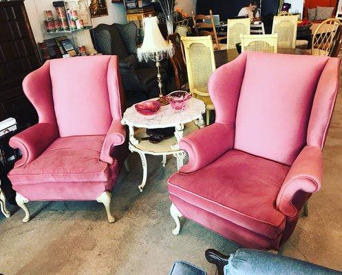 Flamingo antique armchairs