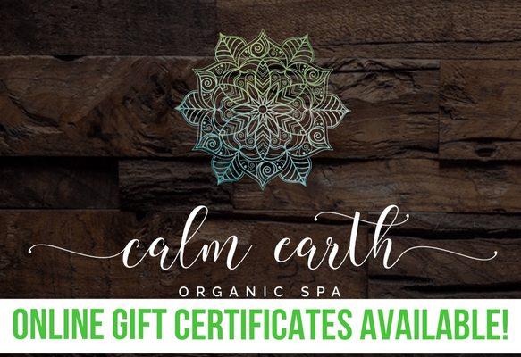 Visit bit.ly/CalmEarthGiftCertificates