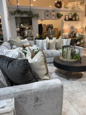 Pillows and sofas