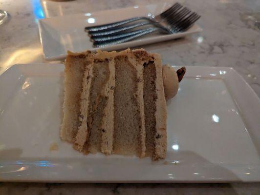 Maple cake slice