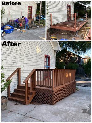 Deck - Before and after!