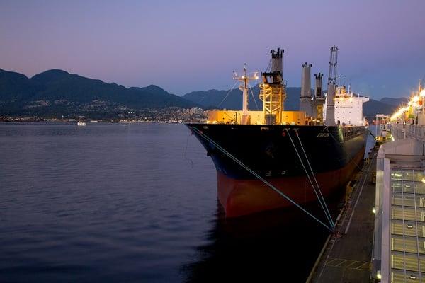 Star lima docked ready to go in Vancouver, BC.  Raven Offshore Yacht Shipping your worldwide leader in Yacht Shipping.