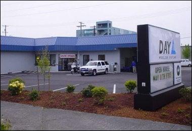 Day Wireless Systems of Everett, viewed from Hewitt Ave.